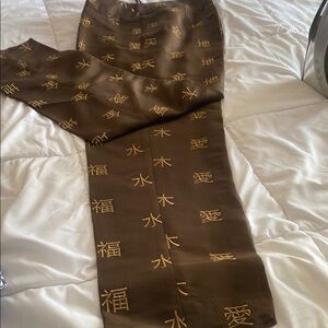 Liz Claiborne Brown Patterned Trousers